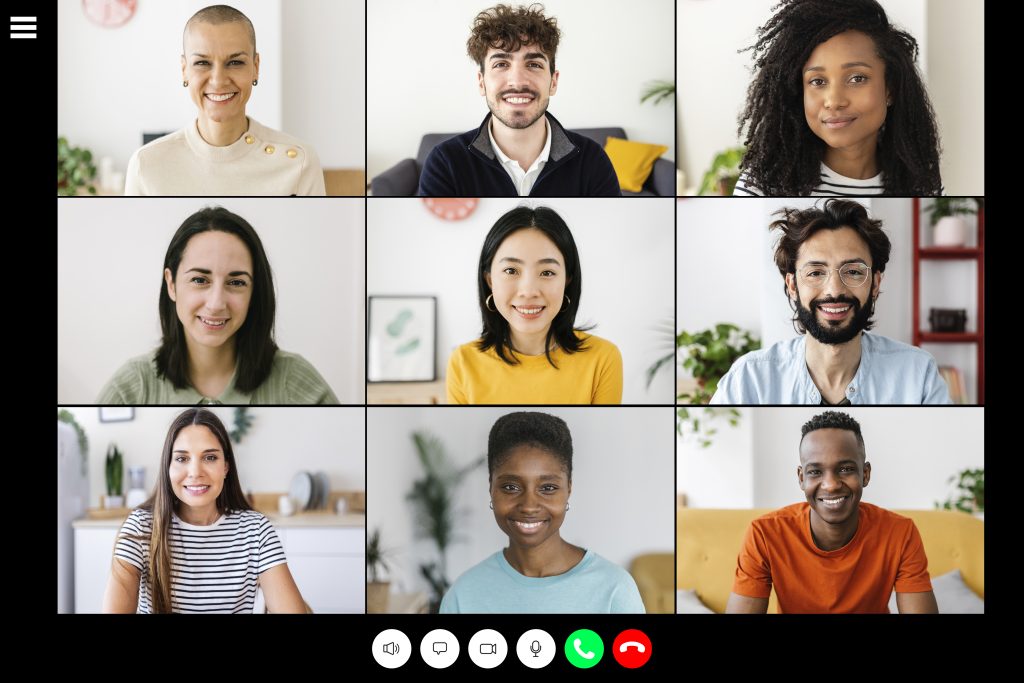 An image representing the diverse MMTCP Alumni Association meeting on Zoom